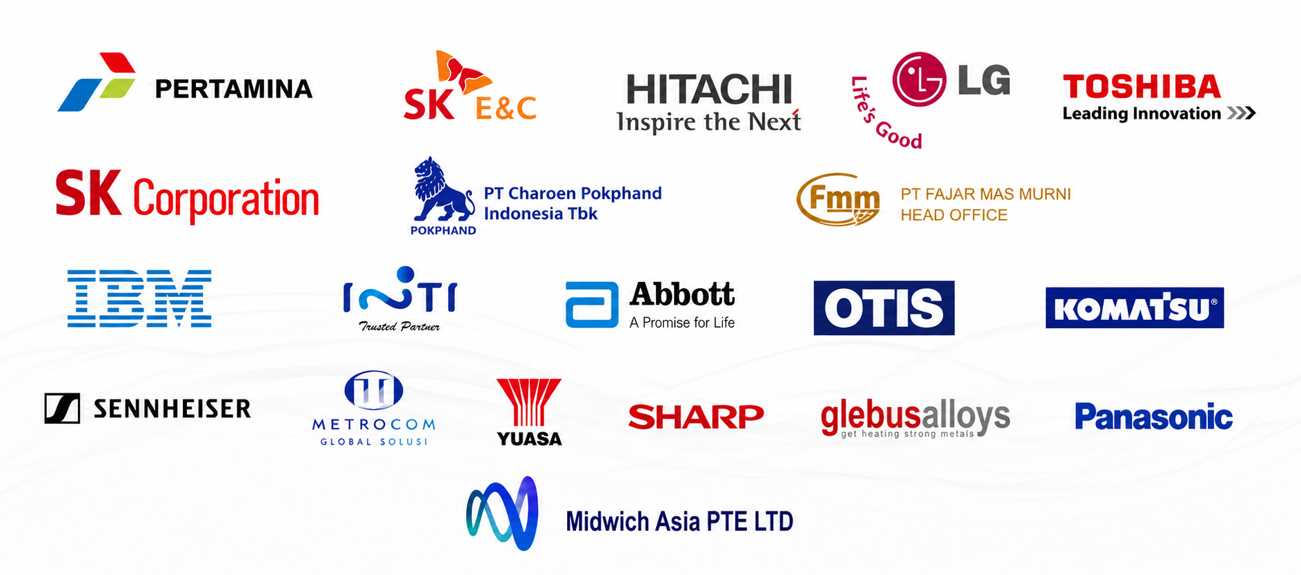 Hanumi Pratama International customer logos